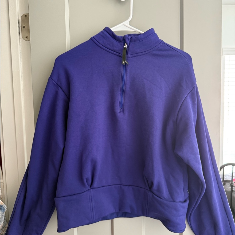 ATHLETA Women's Purple Half-Zip Sweater